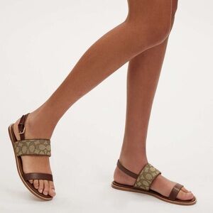Coach Harley Sandal In Signature Jacquard